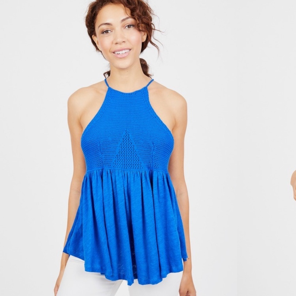 Cross back Crochet Tank